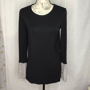 Neutral Natural Final Touch Bell Sleeve Blouse